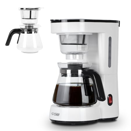 Commercial Chef 5 Cups Small Drip Coffeemaker, Pour Over CHCP05W